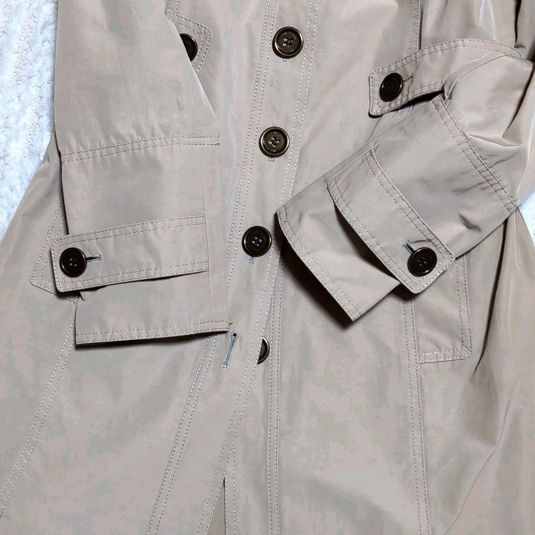 美品✨【バーバリーロンドン】撥水加工メガチェックスプリングコート ベージュ 38