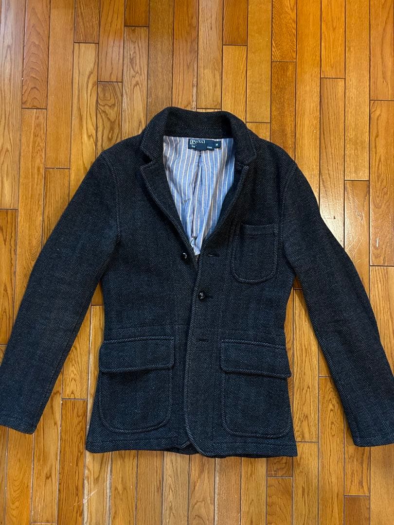 ポロラルフローレン　テーラードジャケット　ヘリンボーン　胡桃ボタン