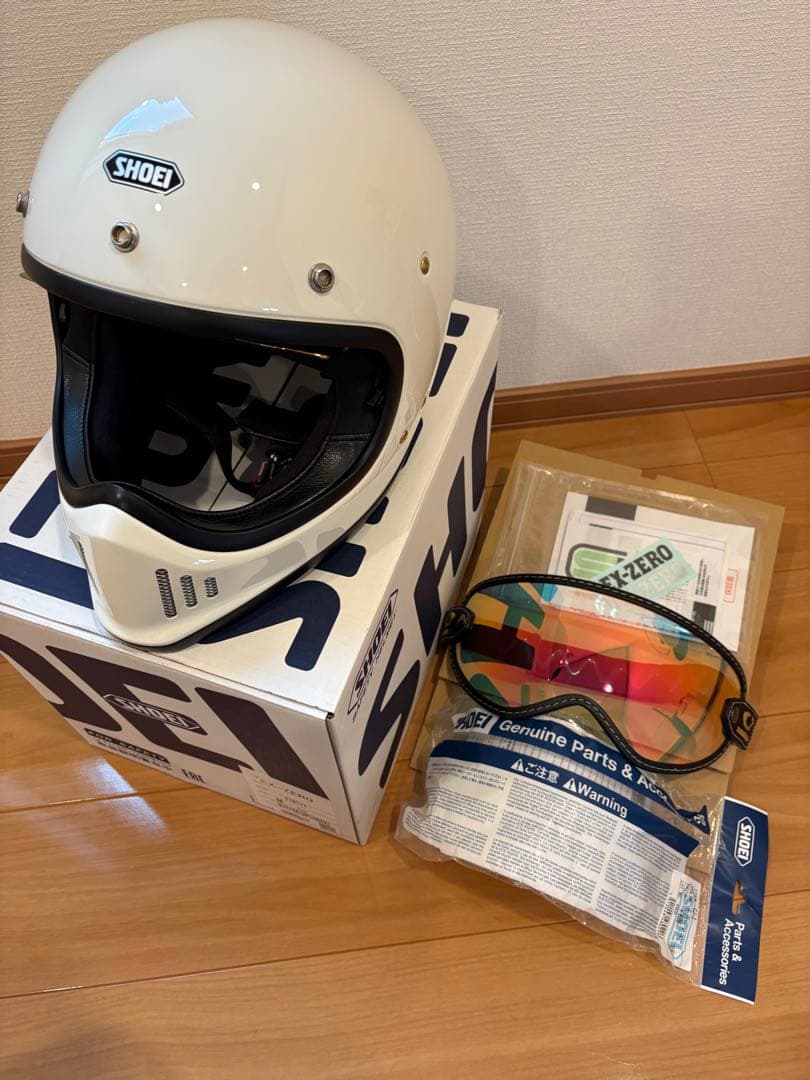 SHOEI EX-ZEROフルフェイスヘルメット ホワイトMサイズ 送料込み！