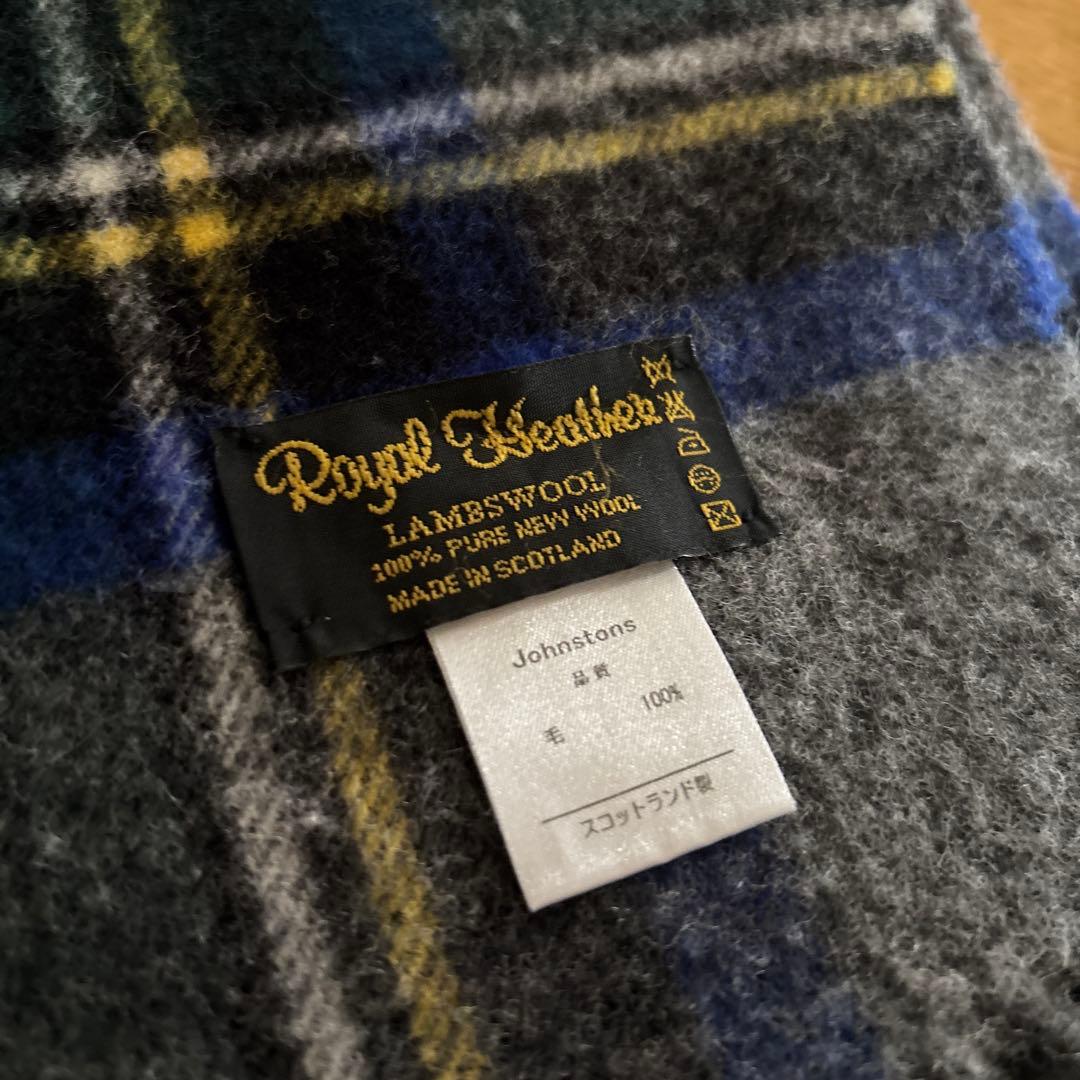  Heather Johnstons マフラー ストール チェック