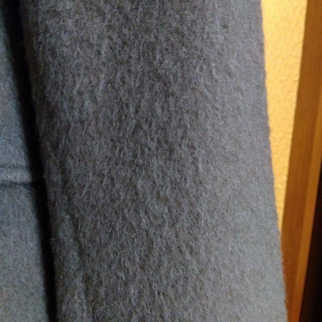 【クリーニング済】ROSSO　グレージュ チェスターコート シングルボタン