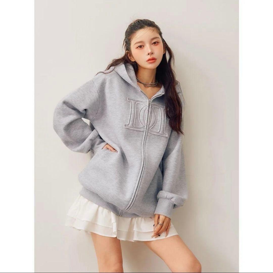 Darich アップリケDDロゴパーカー　ダーリッチ