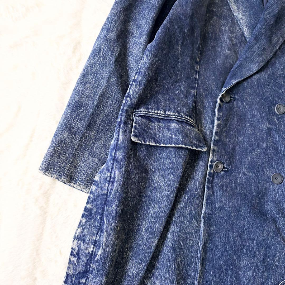 6259 美品✨ メゾンスペシャル ケミカルオーバーダイデニムドレスダブルコート