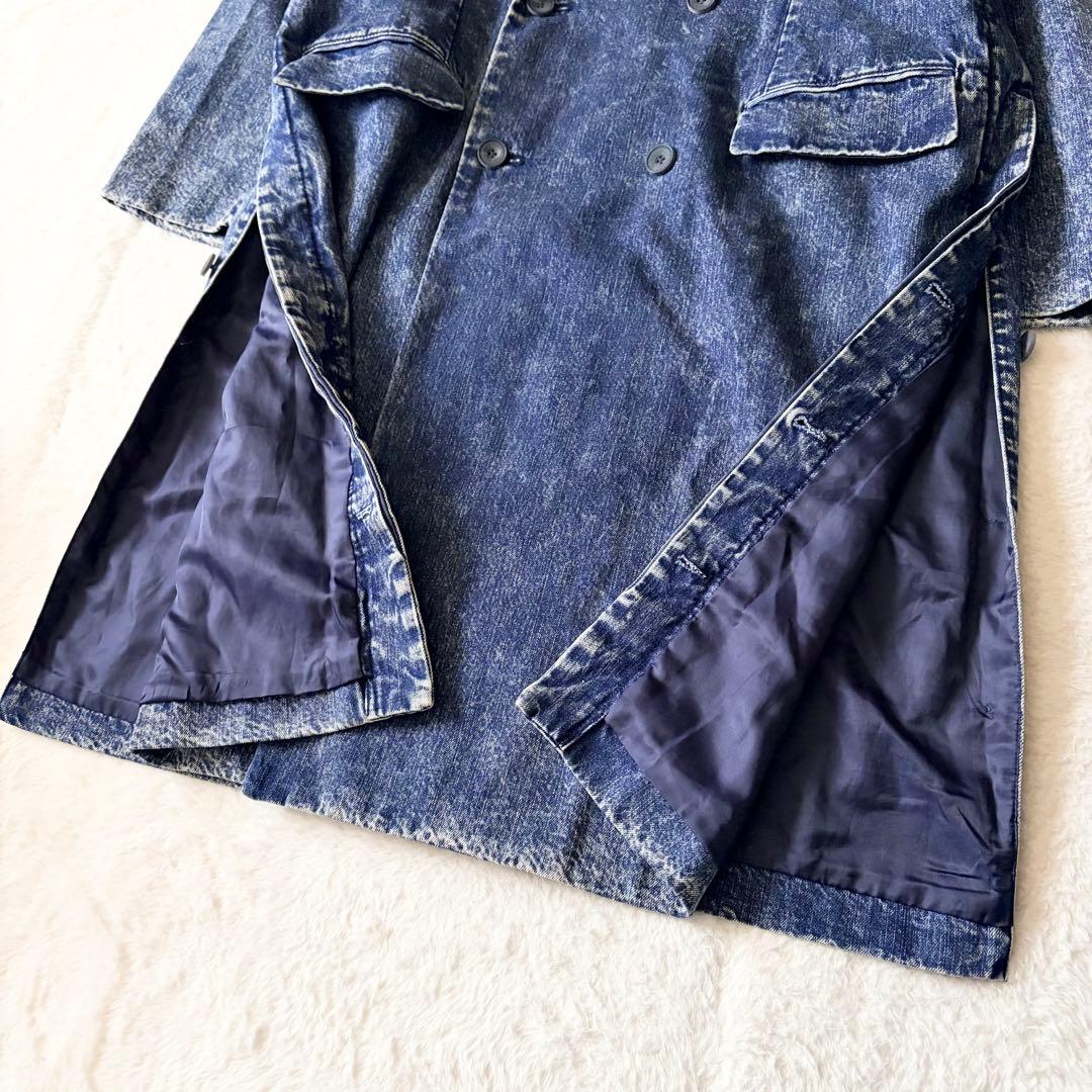 6259 美品✨ メゾンスペシャル ケミカルオーバーダイデニムドレスダブルコート
