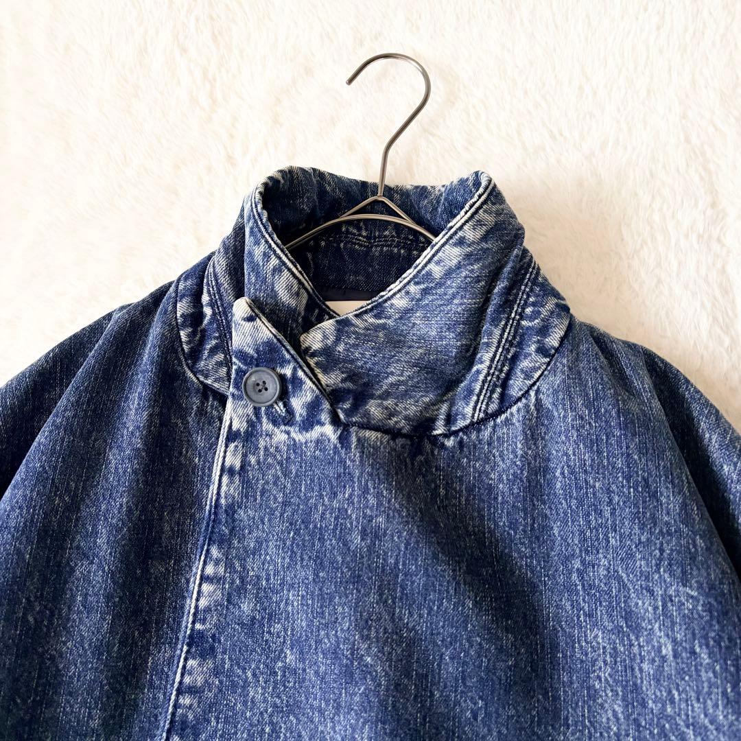 6259 美品✨ メゾンスペシャル ケミカルオーバーダイデニムドレスダブルコート
