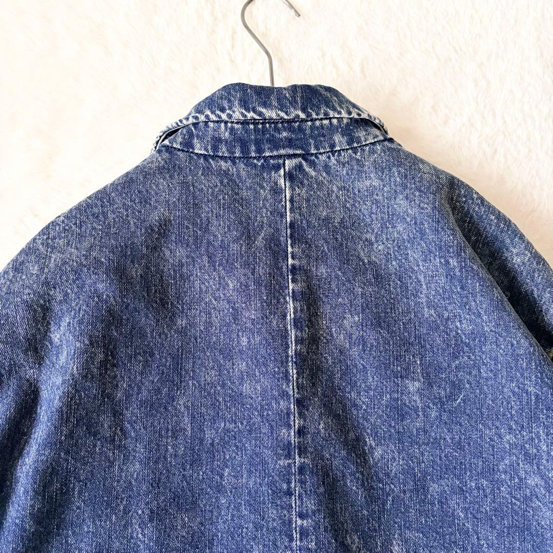 6259 美品✨ メゾンスペシャル ケミカルオーバーダイデニムドレスダブルコート