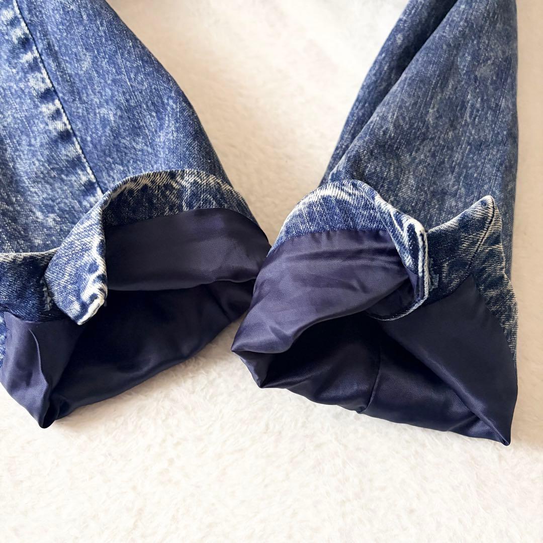 6259 美品✨ メゾンスペシャル ケミカルオーバーダイデニムドレスダブルコート