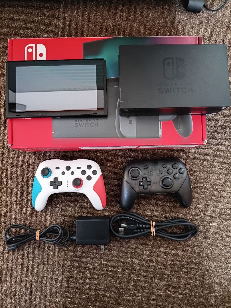 【動作確認済】Nintendo Switch 本体　microSD・プロコン付