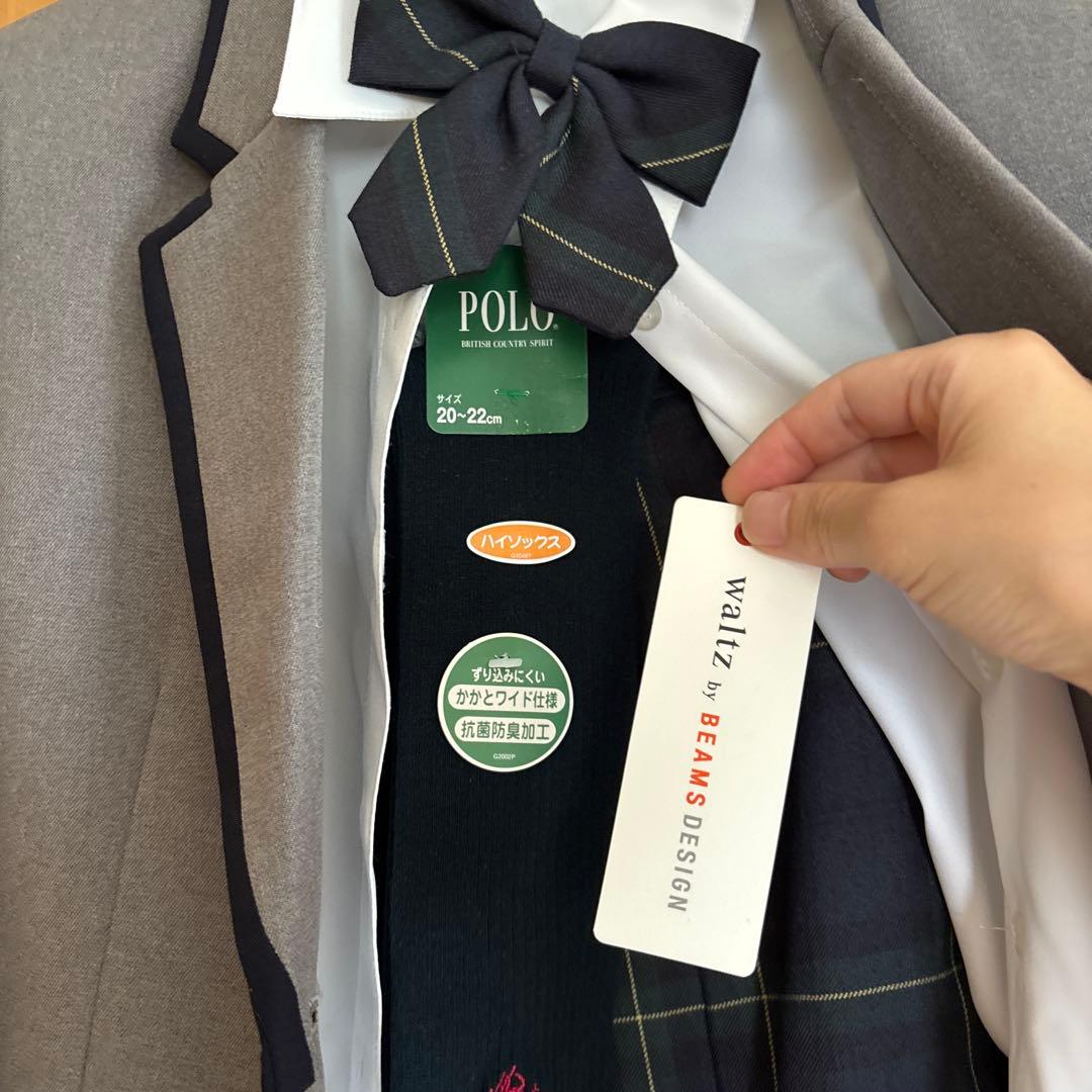 美品　ビームス　女の子卒服5点セットアップ　150cm +POLO靴下おまけ
