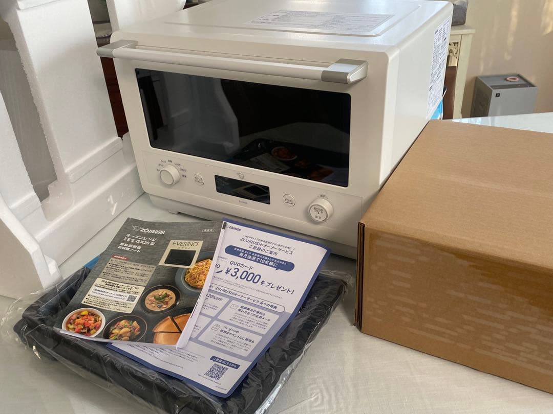 k*a様 象印エブリオ　ホワイト オーブンレンジ 2025年製　　 未使用1月到