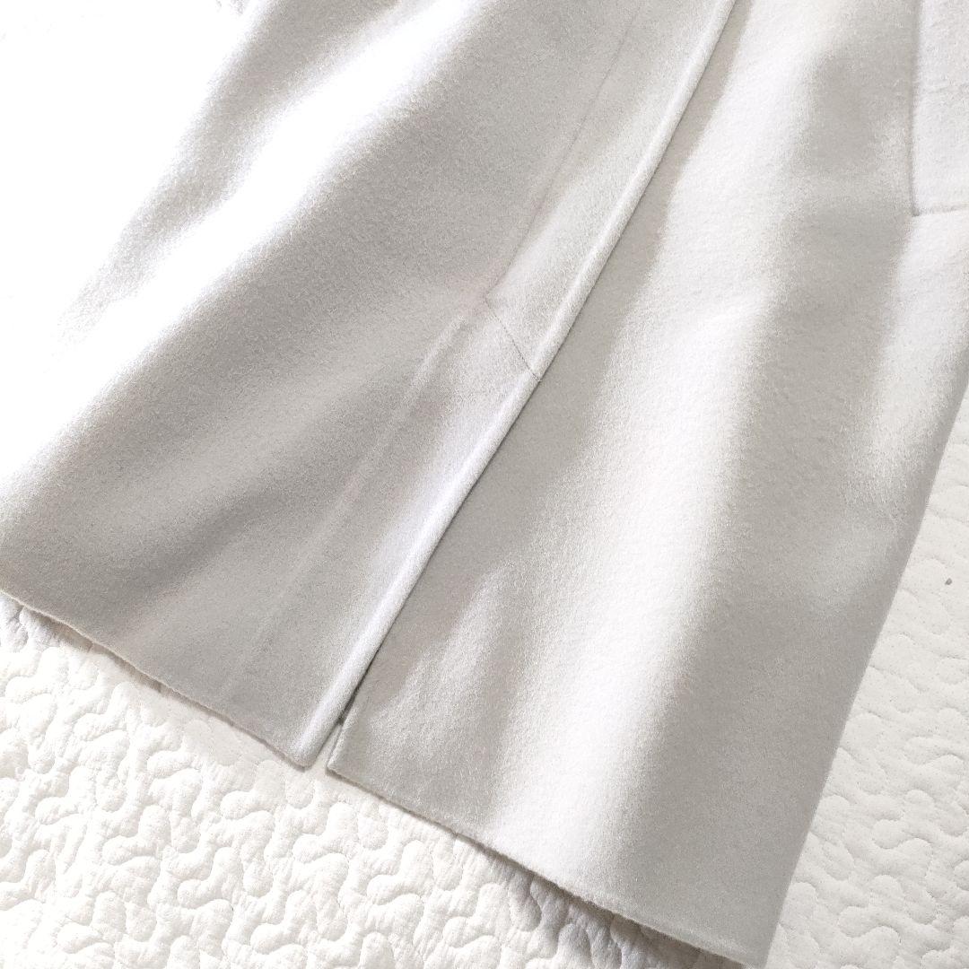 美品✨ADORE　カシミヤ混　ベストジャケット付きノーカラーリバーコート　グレー