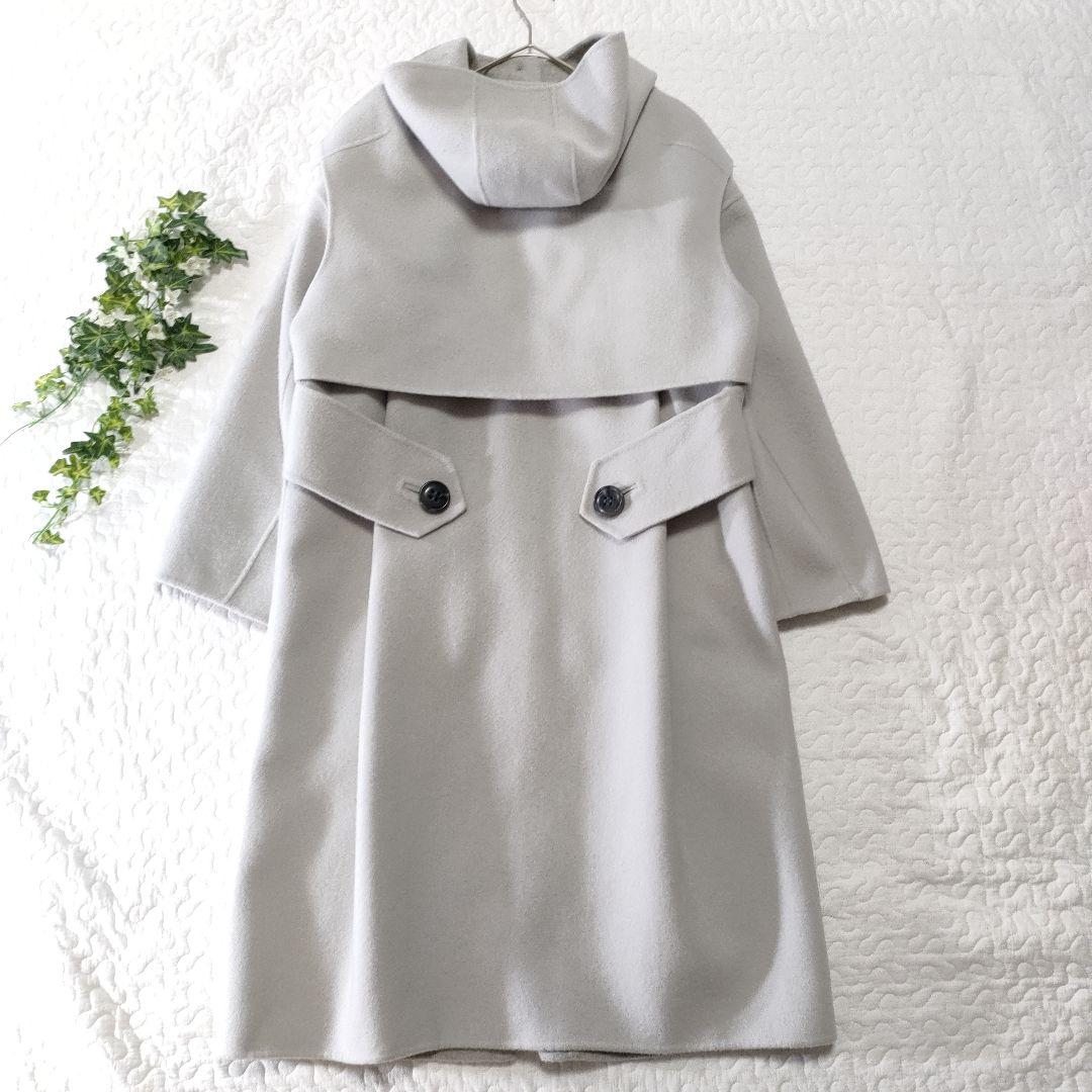 美品✨ADORE　カシミヤ混　ベストジャケット付きノーカラーリバーコート　グレー