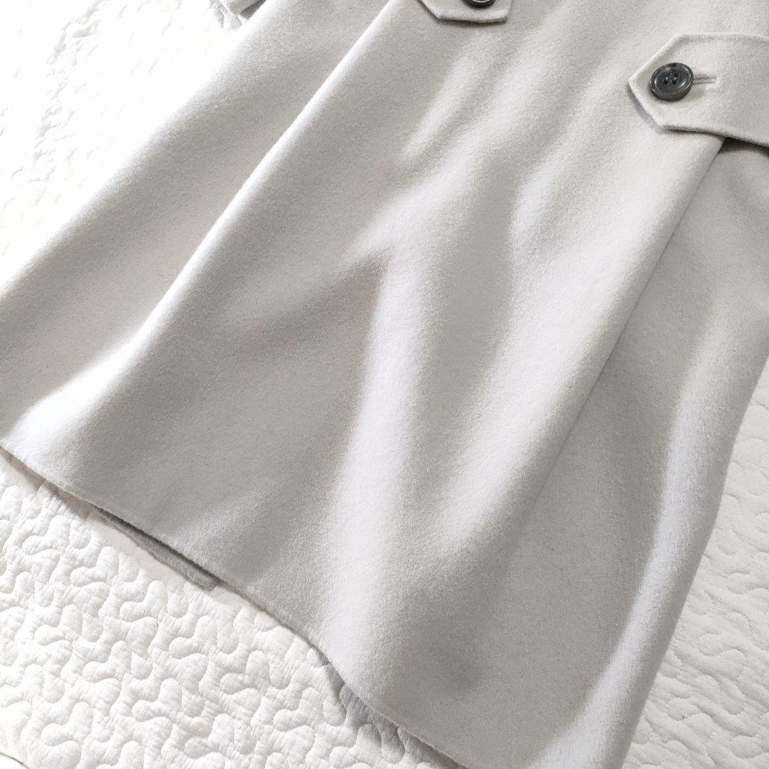 美品✨ADORE　カシミヤ混　ベストジャケット付きノーカラーリバーコート　グレー