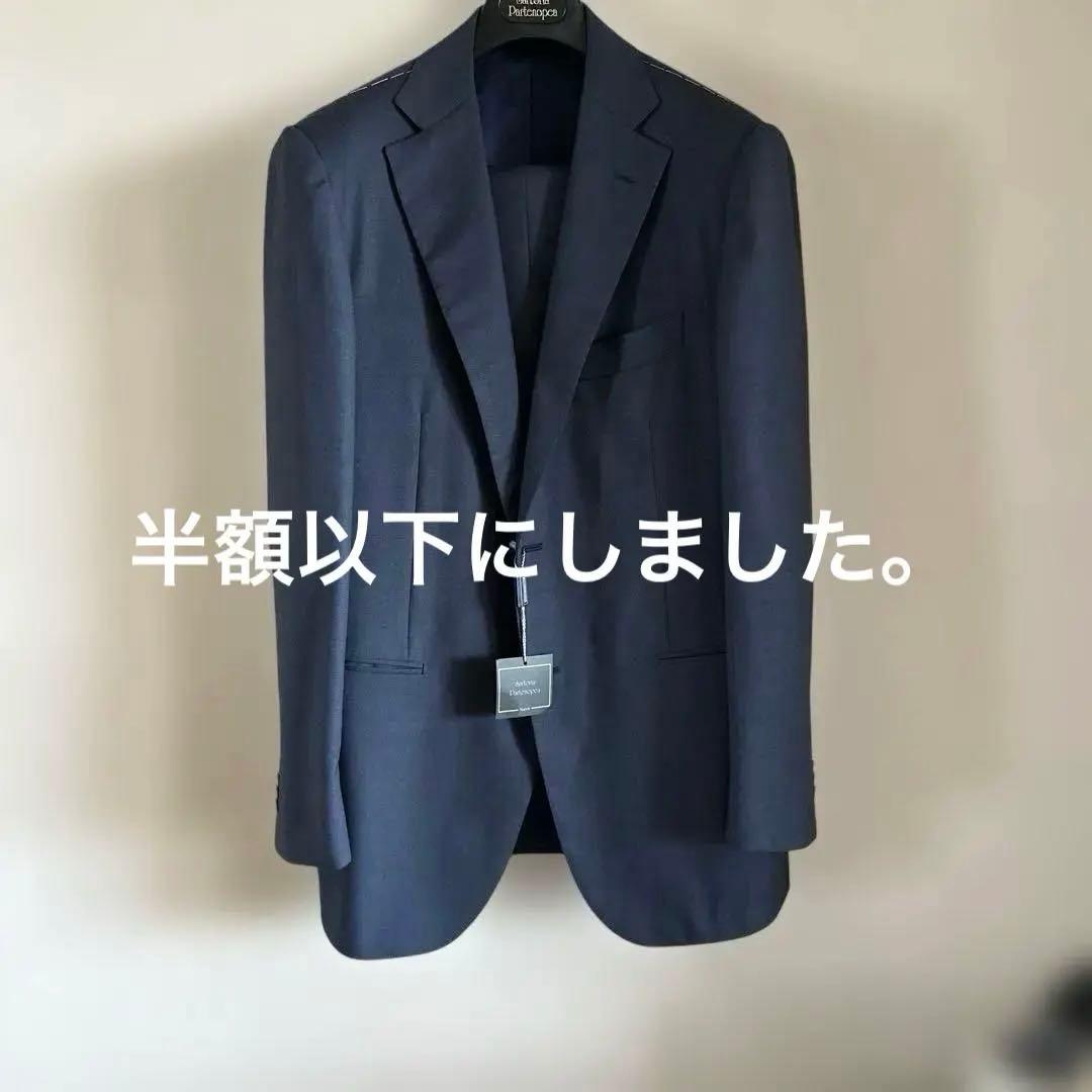 サルトリア　パルテノペア　スーツ 新品　ネイビー　50サイズ