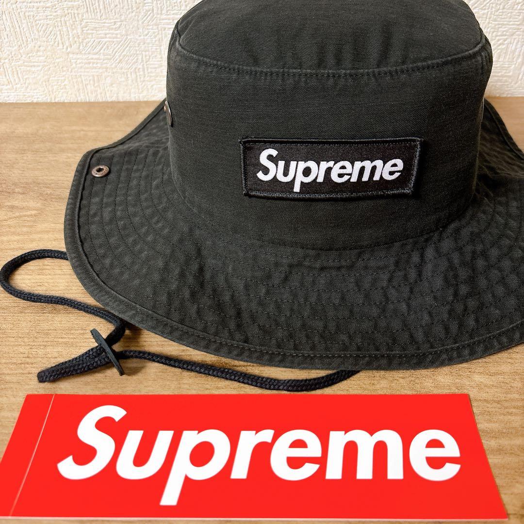 正規品　Supreme Military Boonie ハット　ブラック　黒