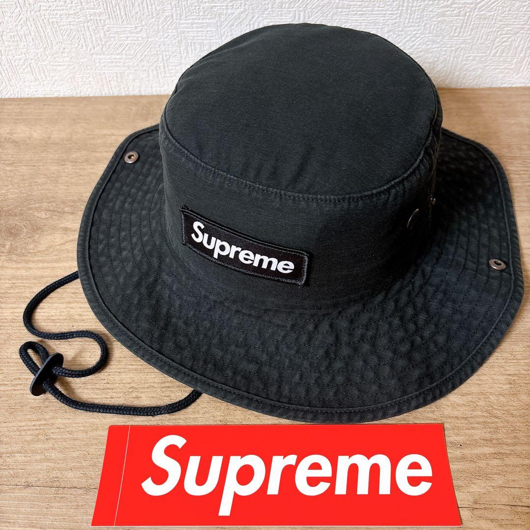 正規品　Supreme Military Boonie ハット　ブラック　黒