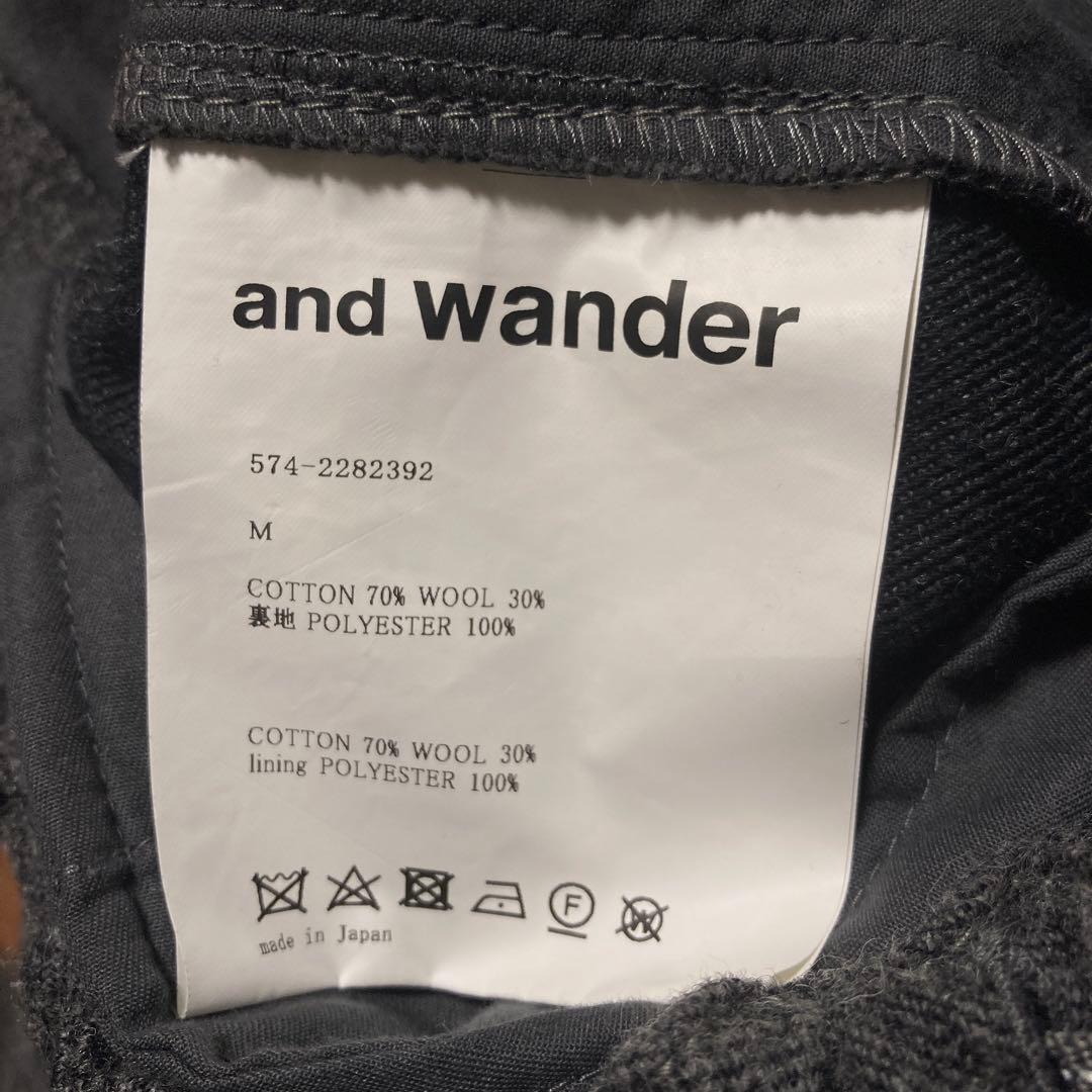 and wander wool twill tapered pants Mサイズ