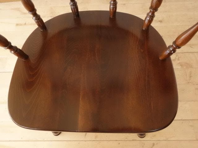 飛騨産業　キツツキ　穂高　アームチェアー①　イス　椅子　 木製　再塗装済ＵＳＥＤ