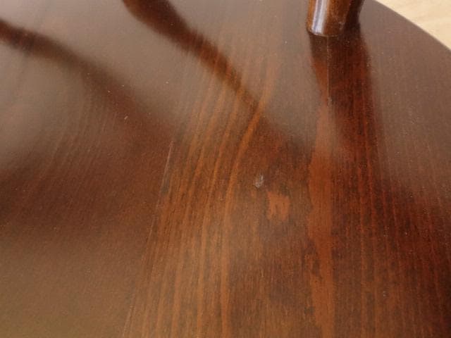 飛騨産業　キツツキ　穂高　アームチェアー①　イス　椅子　 木製　再塗装済ＵＳＥＤ