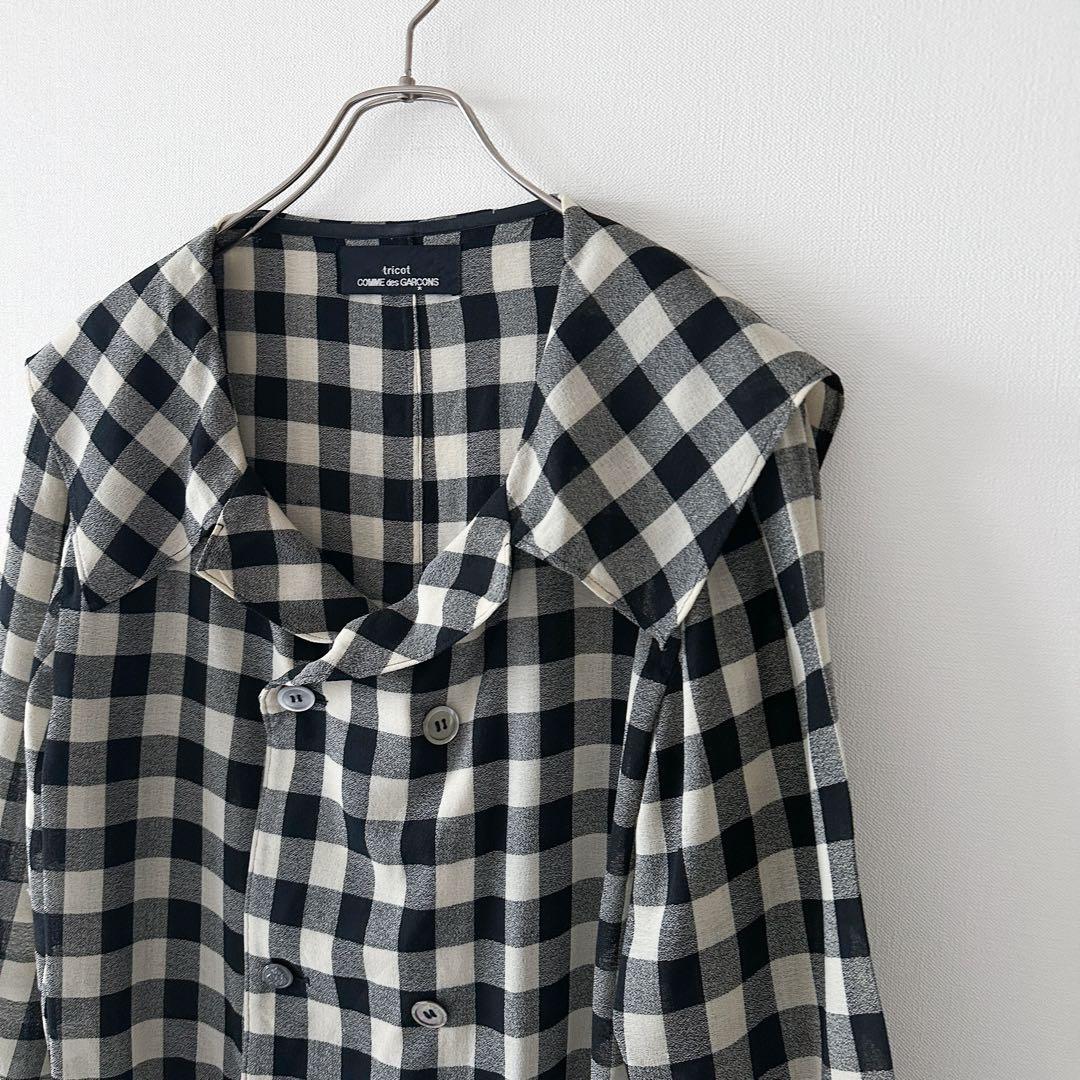 トリココムデギャルソン /ギンガムチェック ジャケット AD1991