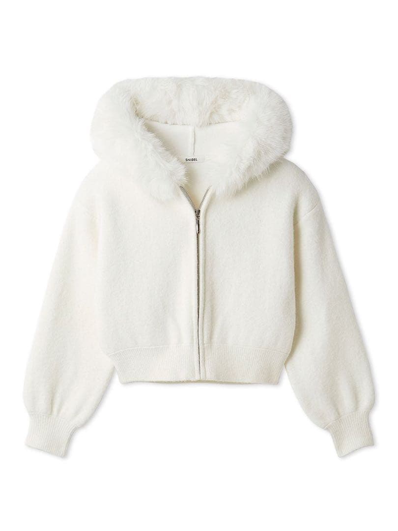 o*.様 【新品未使用】SNIDEL Sustainableファー付きニットパー
