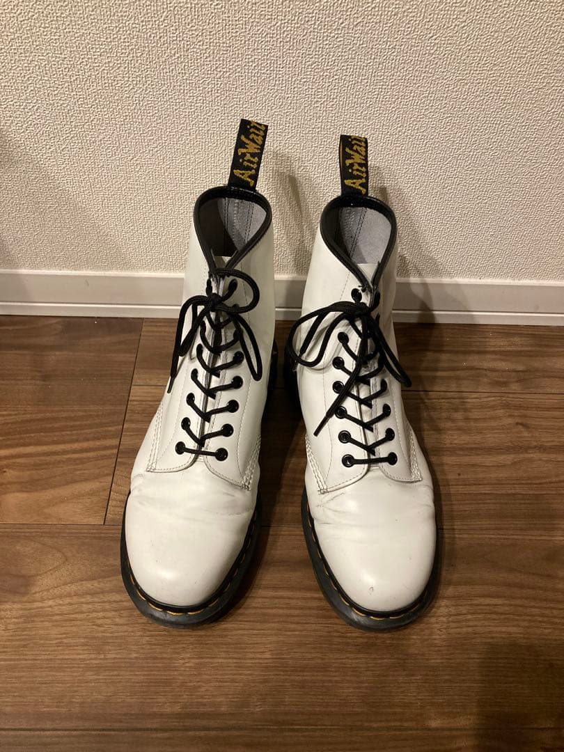 m*o様 ドクターマーチン　1460 UK9 ホワイトレザー レースアップブーツ