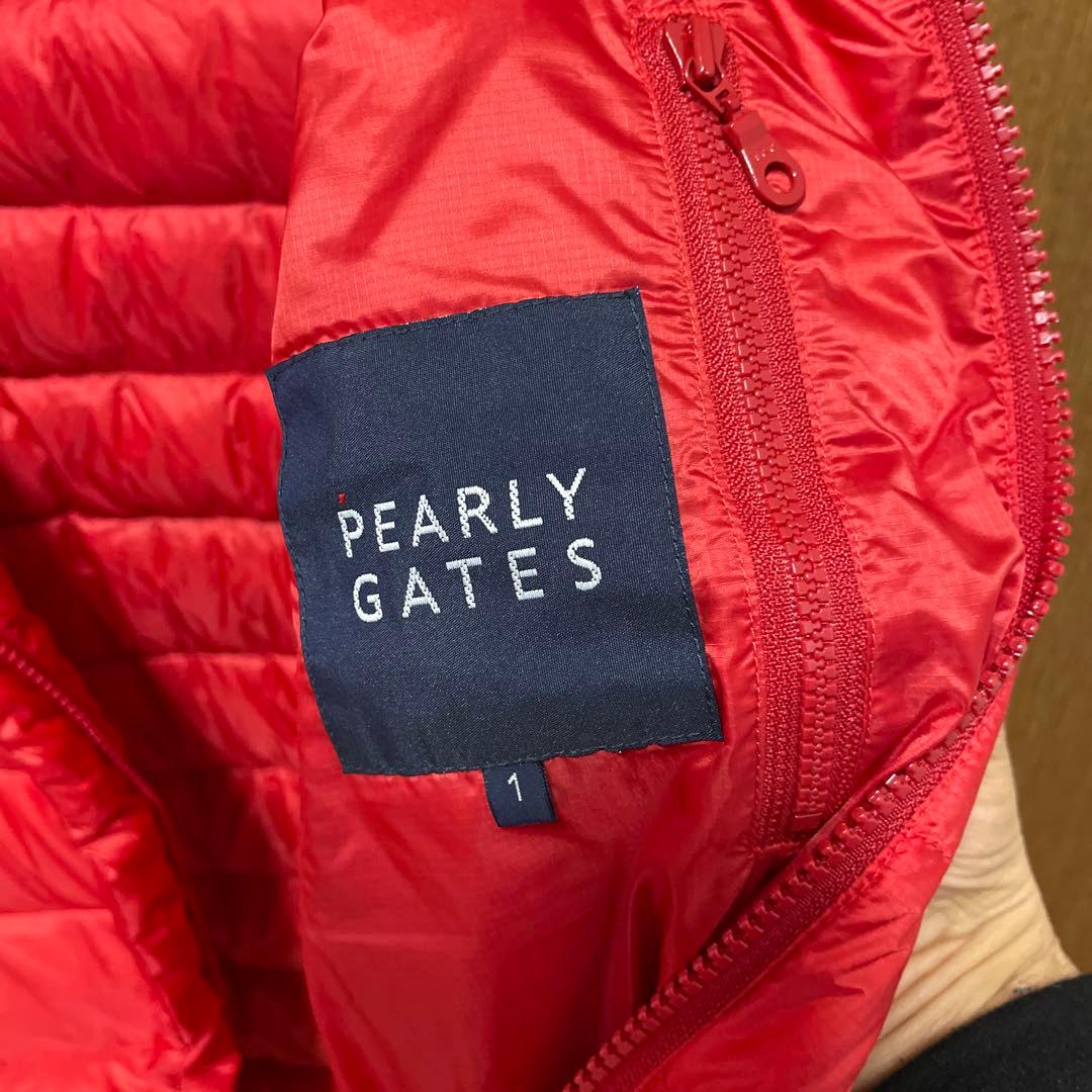 PEARLY GATES ダウン　サイズ1（M）赤色