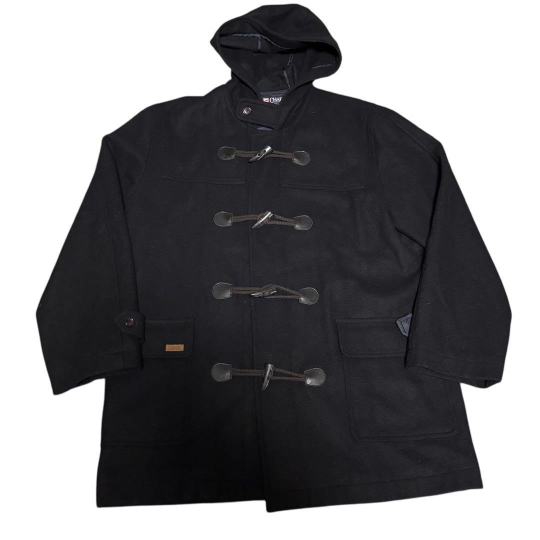 【美品】CHAPS RALPH LAUREN　ダッフルコート　ブラック　フード付