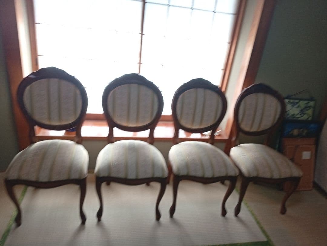 クラシックスタイル ダイニングチェア 4脚セット