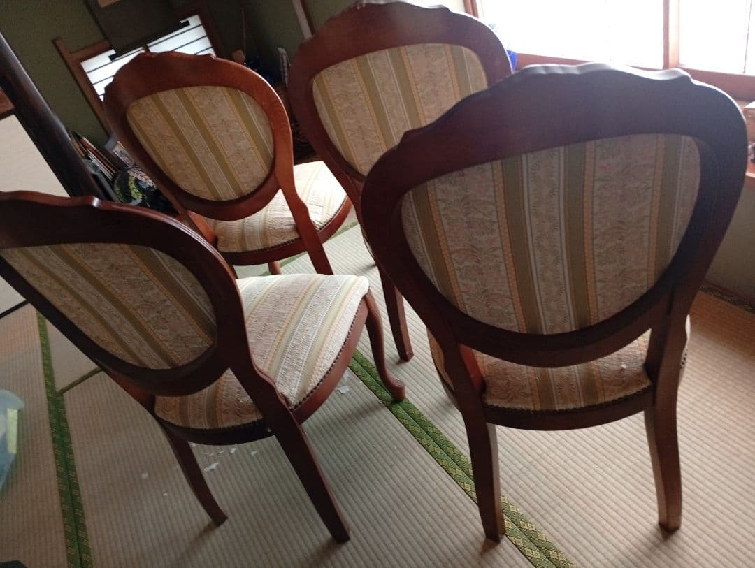 クラシックスタイル ダイニングチェア 4脚セット