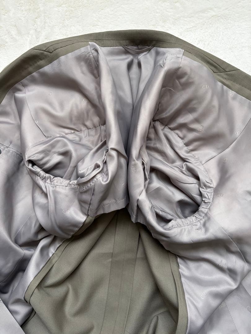 Christian Dior ダブルブレストスーツ ベージュ