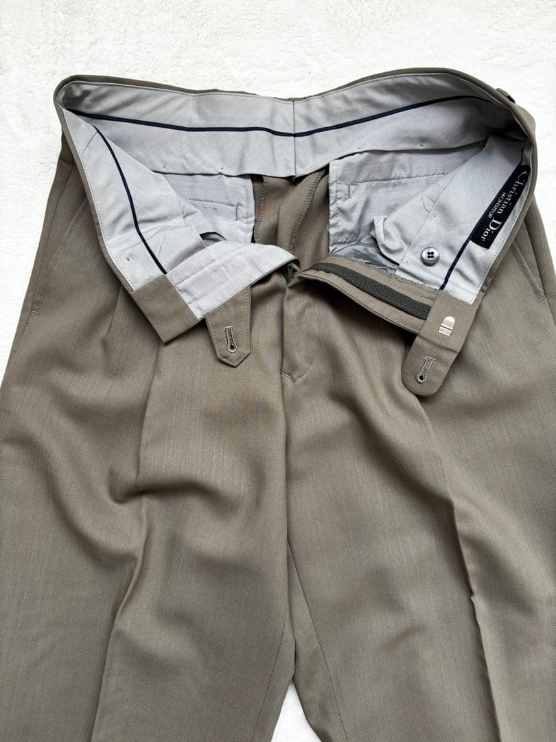 Christian Dior ダブルブレストスーツ ベージュ