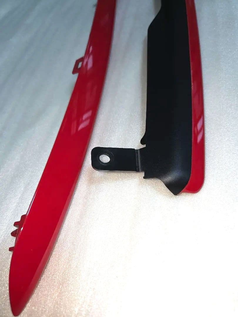 ★未使用★アルトターボRS純正フロント、リヤバンパ－ロアガーニッシュピュアレッド