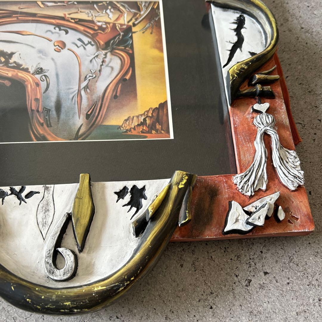 サルバドール　ダリの柔らかい時計　立体額縁付き