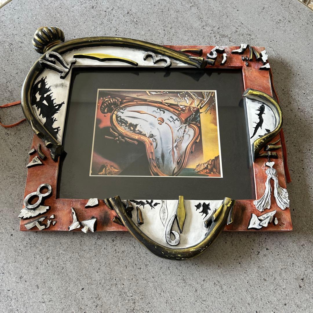 サルバドール　ダリの柔らかい時計　立体額縁付き