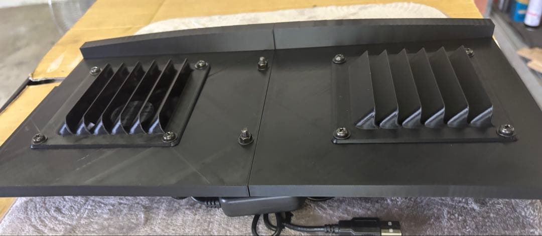 ハイエース 換気扇 ４型 〜 USBファン 2連 ルーバー ABS製 車中泊