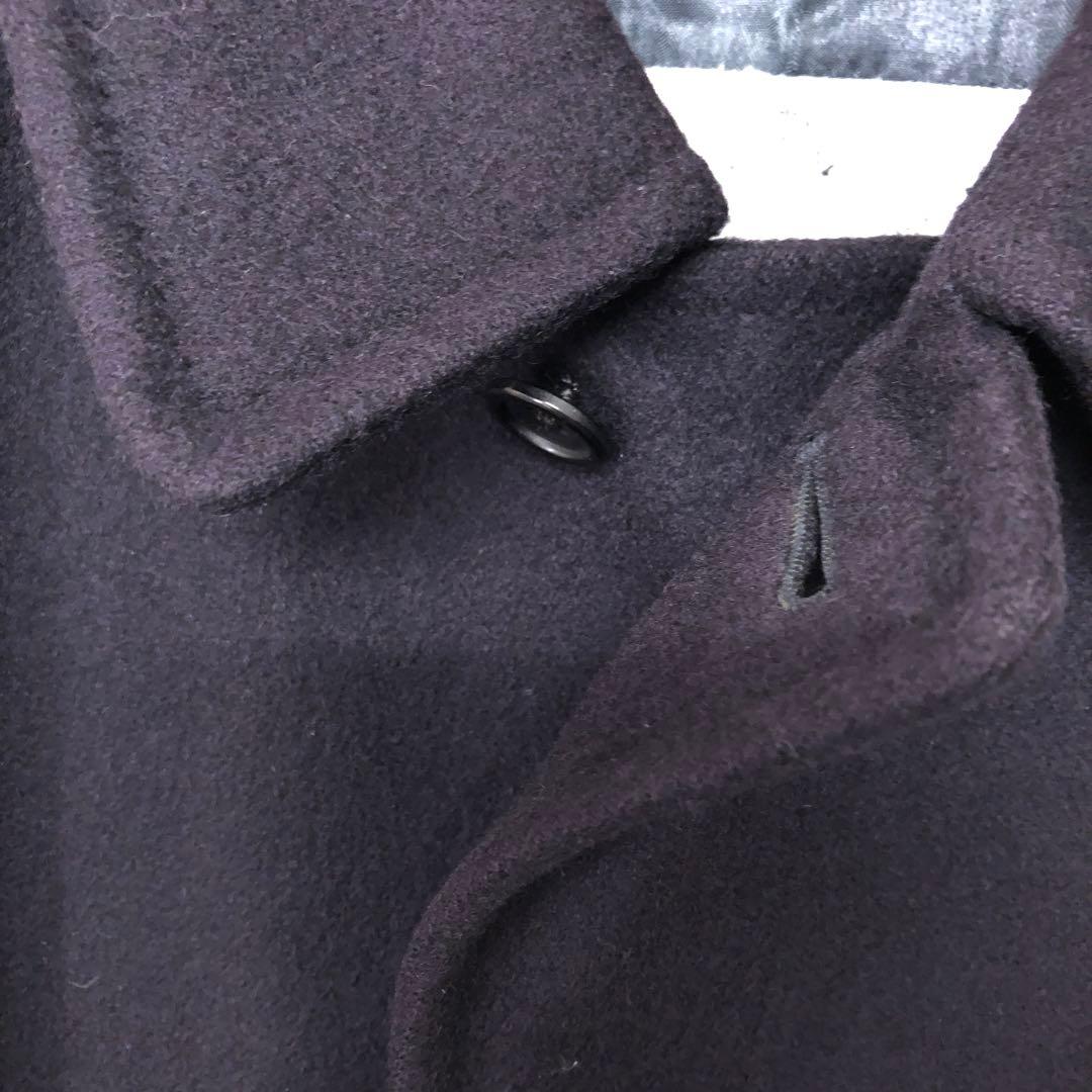 Aquascutum レトロ トラッド古着 カシミヤ100% ステンカラーコート