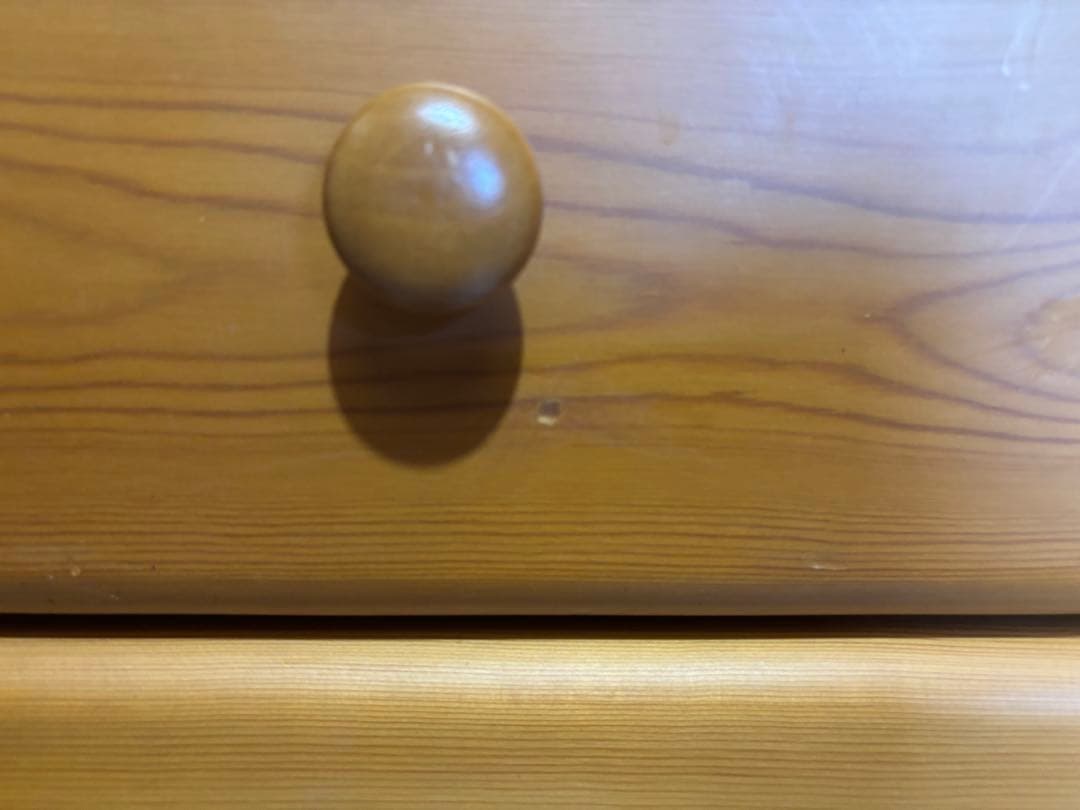 カントリー調　木製7段チェスト