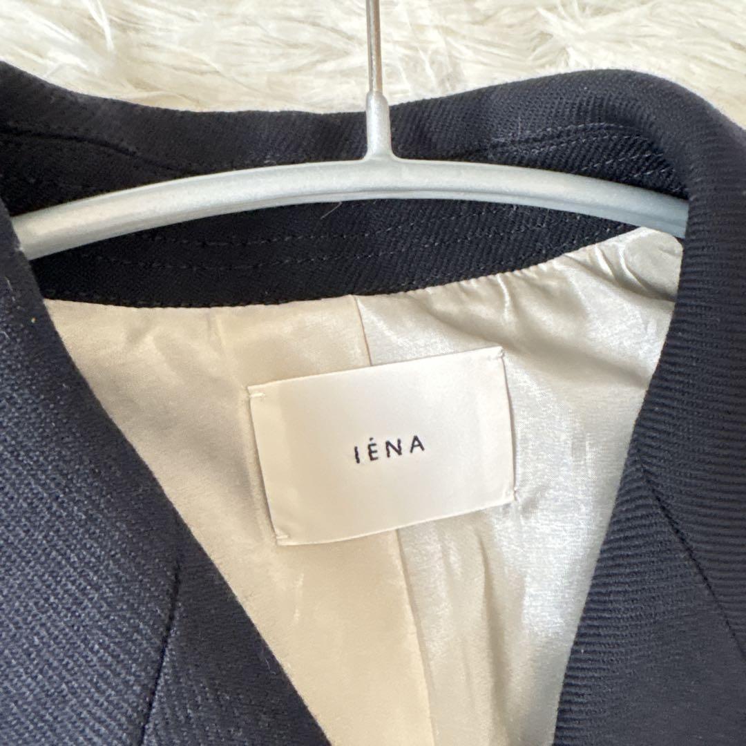 美品 IENA イエナ テーラード ダブル ジャケット 金ボタン ウール