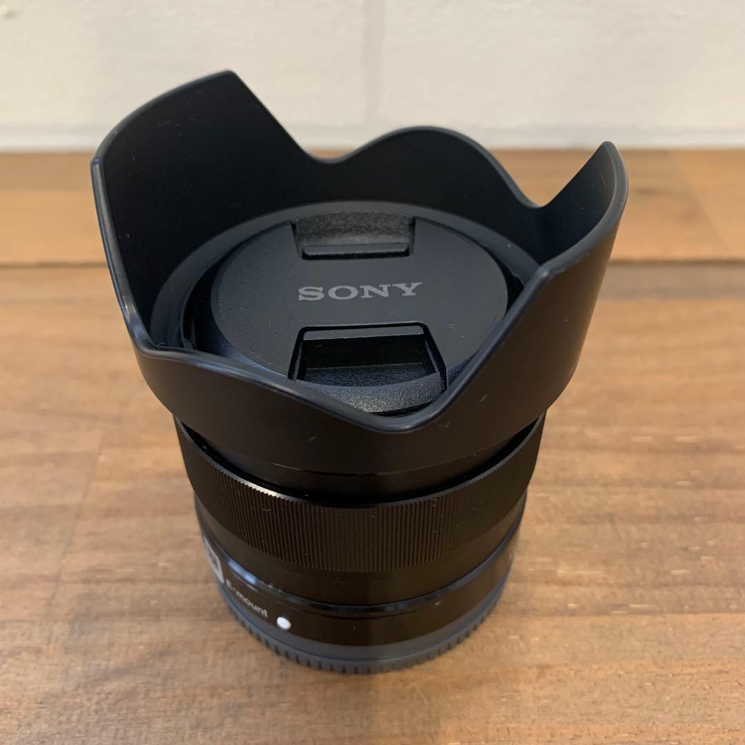 【美品】ソニー SONY単焦点レンズ SEL35F18 純正レンズフード付き
