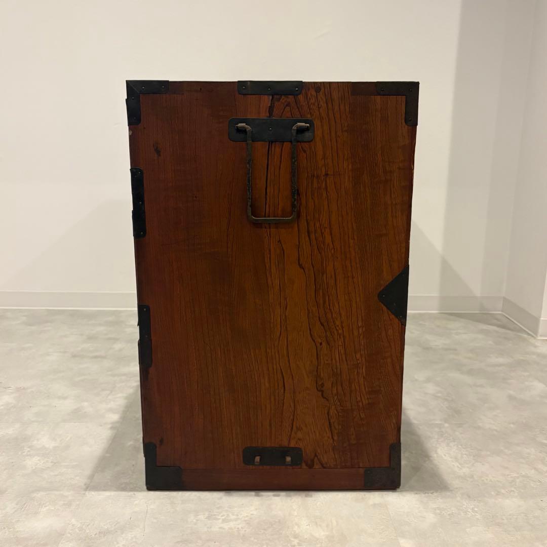 古道具 木製 箪笥 3段 アンティーク 民藝 レトロ