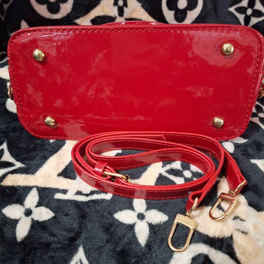 美品‼️ルイヴィトン アルマPM ヴェルニ ハンドバッグ レッド 並行輸入品