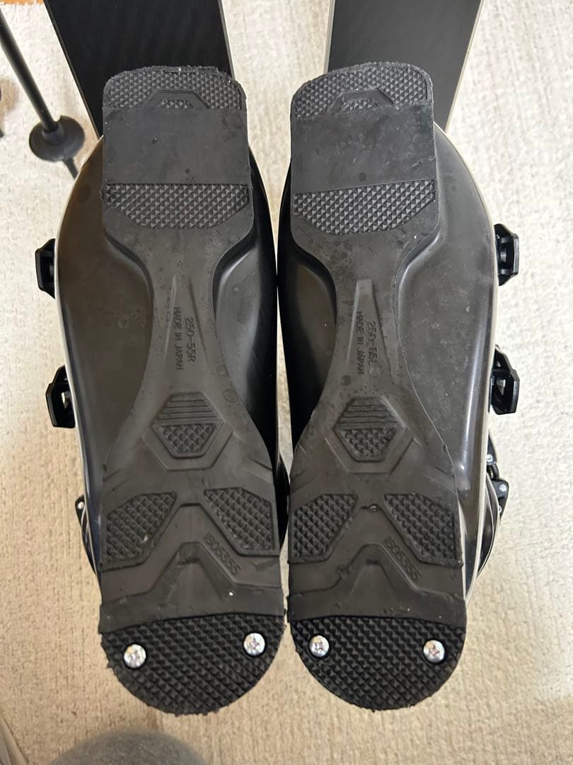 ☆ほぼ未使用☆/スキーセット(板、ブーツ、ストック、オールインワンケース)