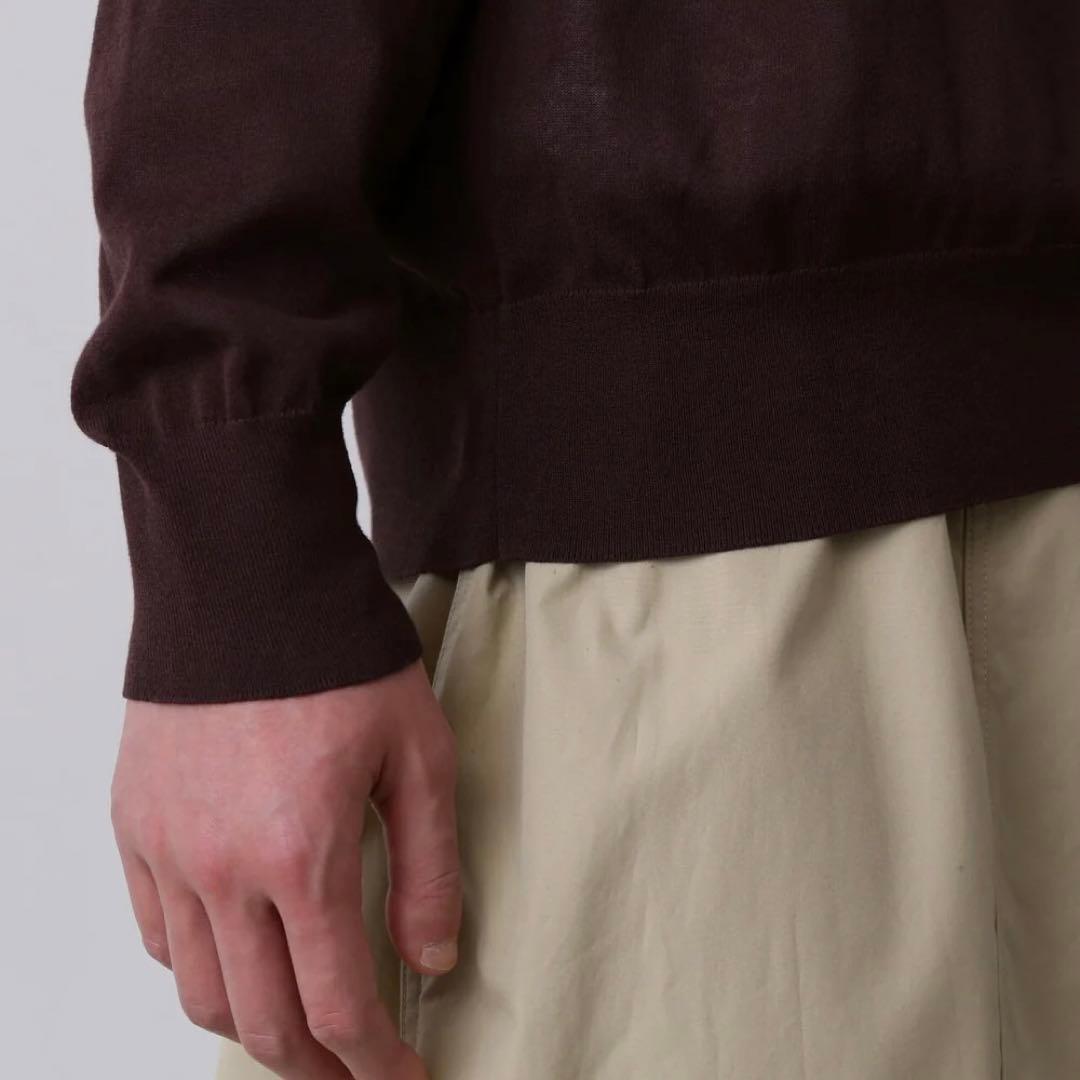 YLEVE シアーリブニットスキッパーポロ