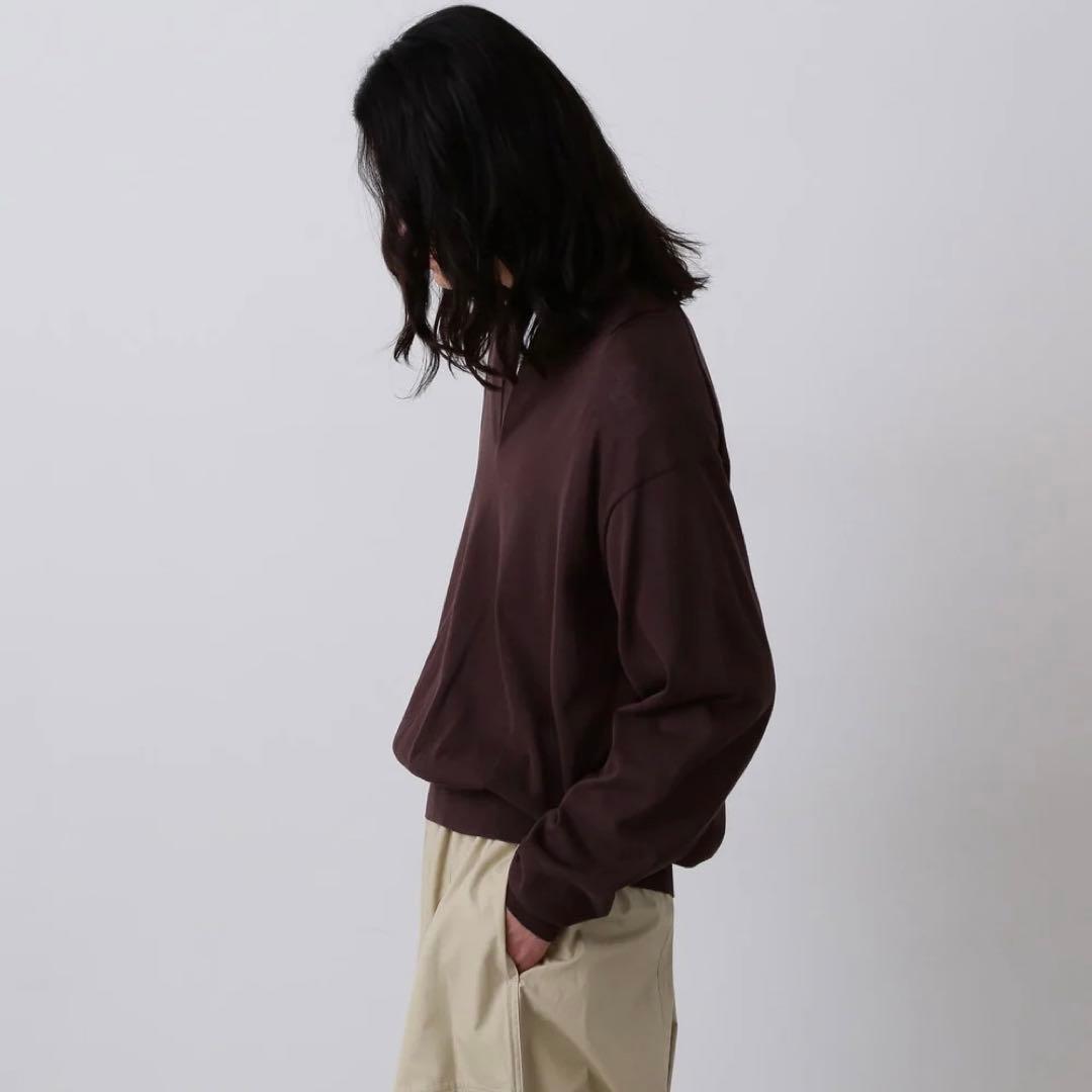 YLEVE シアーリブニットスキッパーポロ