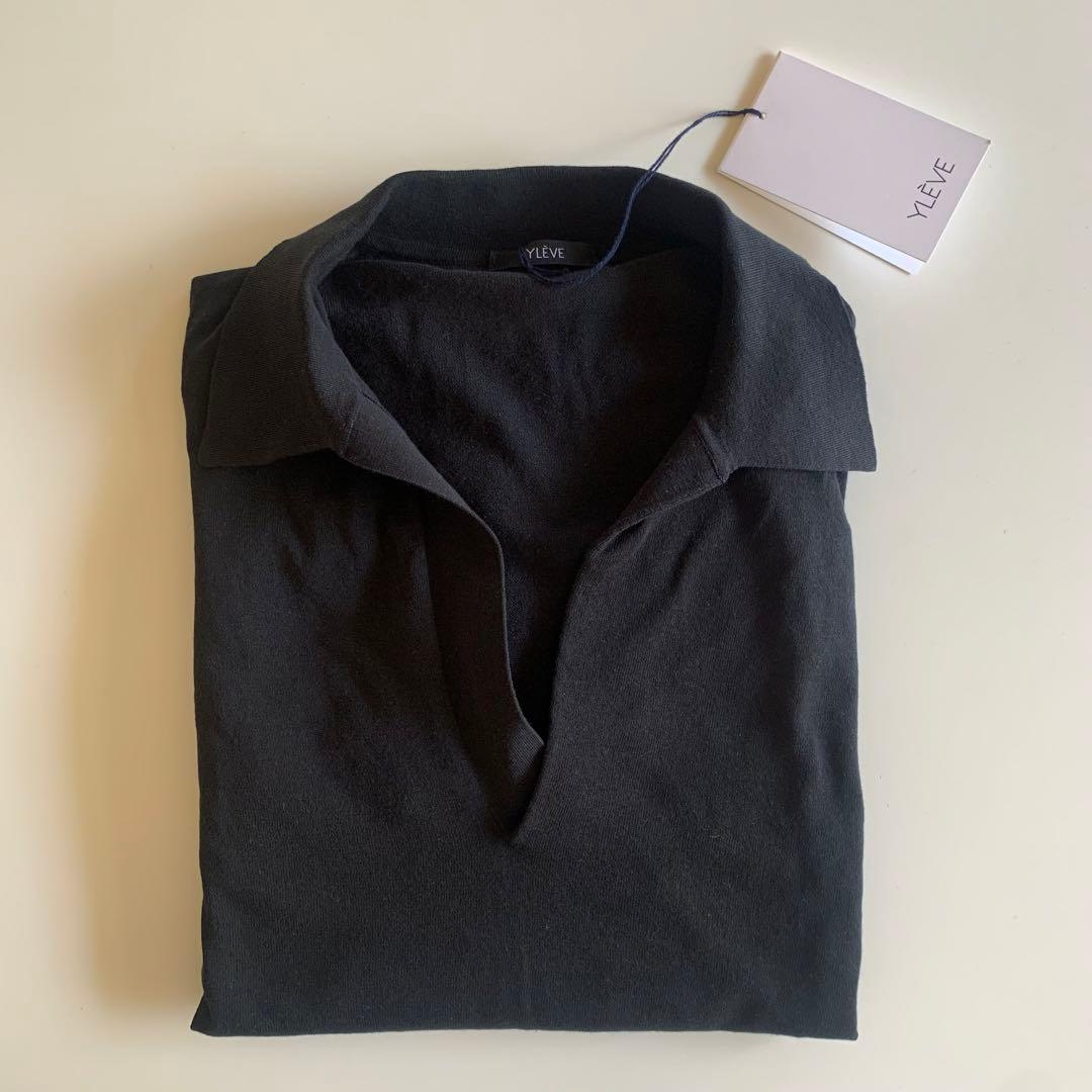 YLEVE シアーリブニットスキッパーポロ