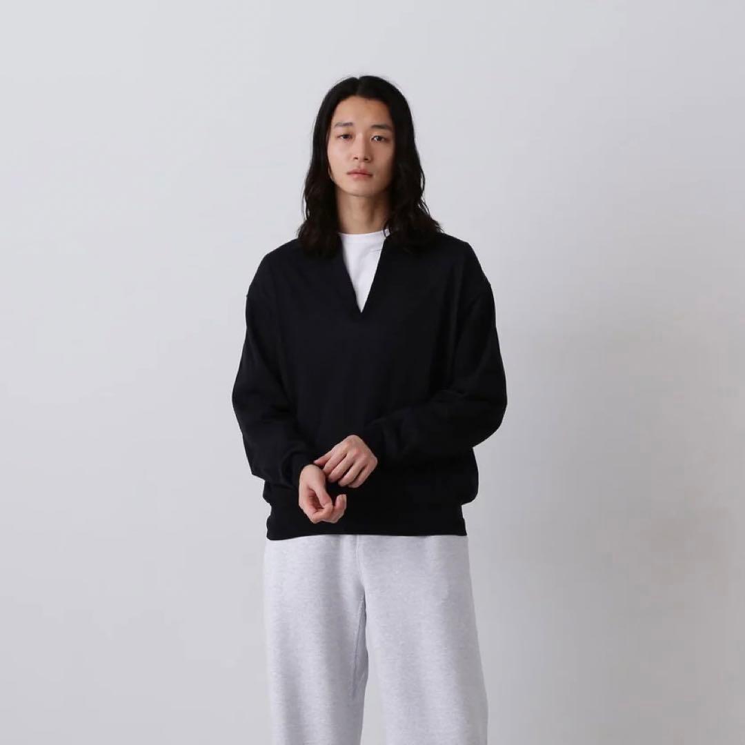 YLEVE シアーリブニットスキッパーポロ