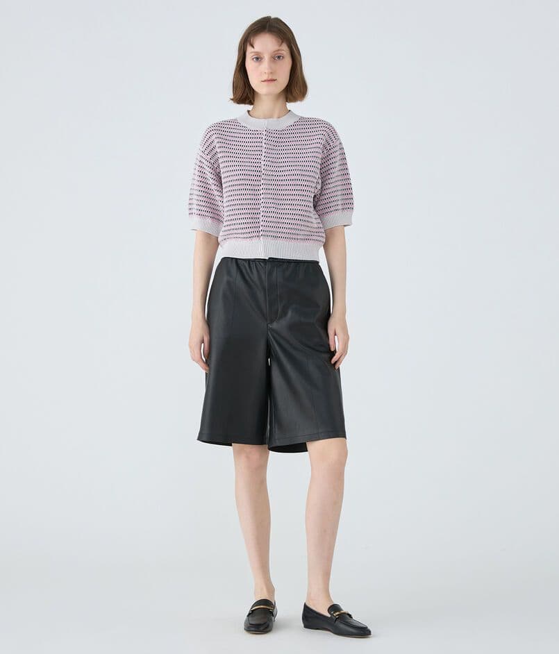 MACPHEE レザーライク ハーフパンツ トゥモローランド