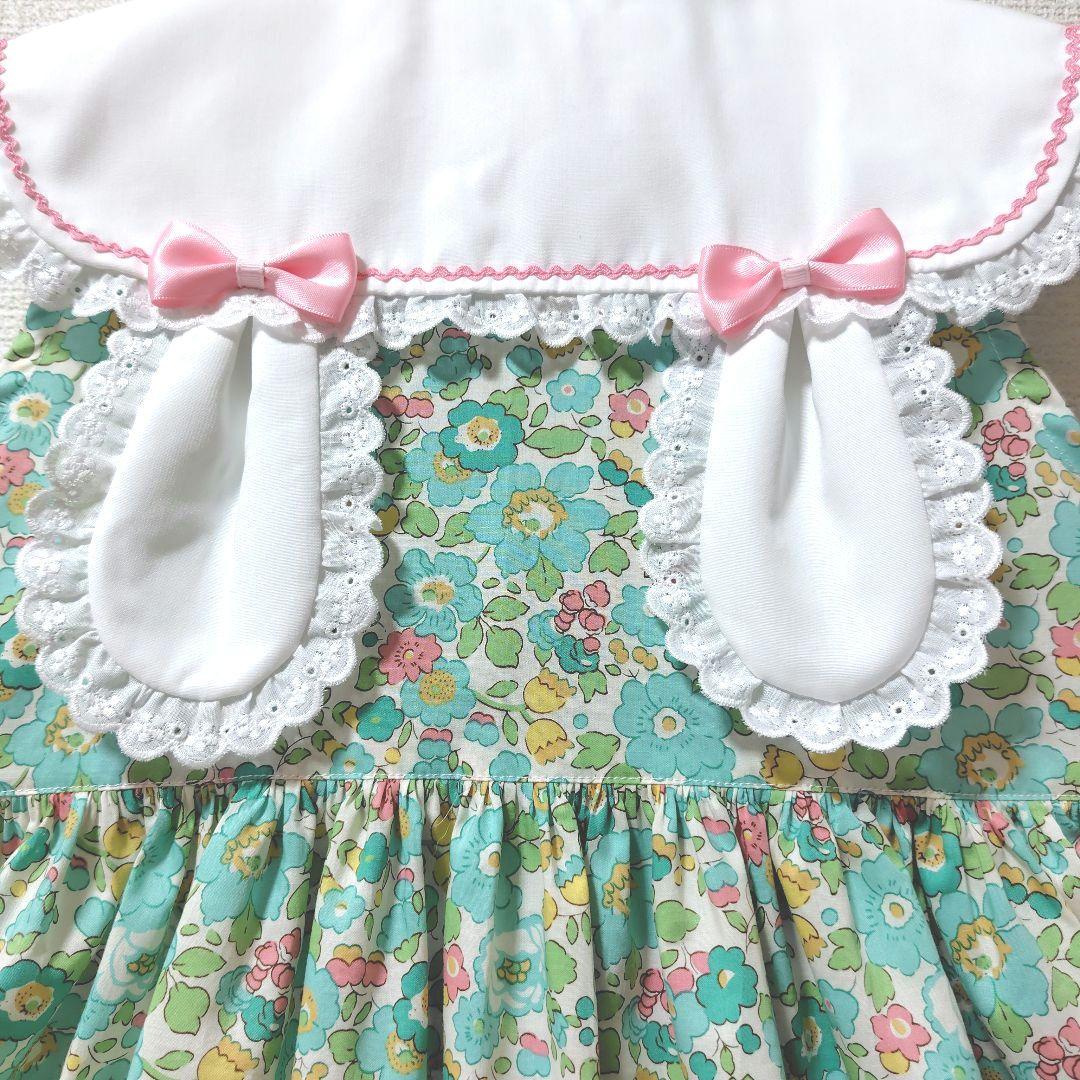 ハンドメイド【うさ耳付きワンピース】