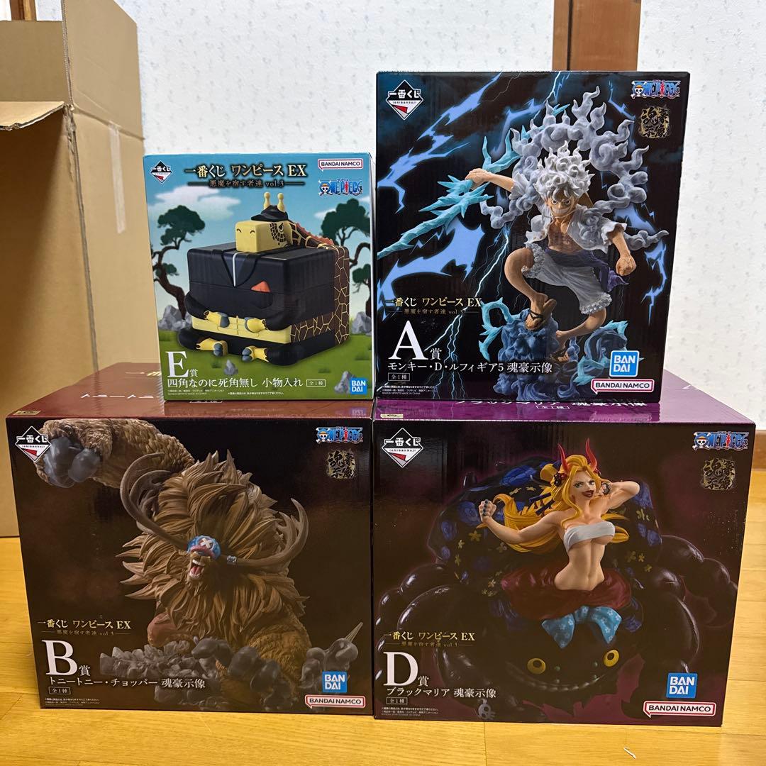 一番くじ　ワンピースEX 悪魔を宿す者達　A.B.D.E賞＋おまけセット